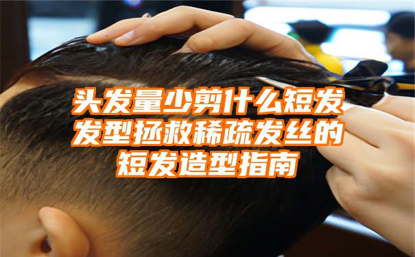 头发量少剪什么短发发型拯救稀疏发丝的短发造型指南