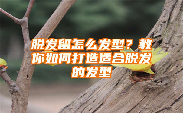 脱发留怎么发型？教你如何打造适合脱发的发型