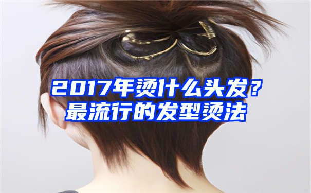 2017年烫什么头发？最流行的发型烫法