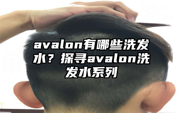 avalon有哪些洗发水？探寻avalon洗发水系列