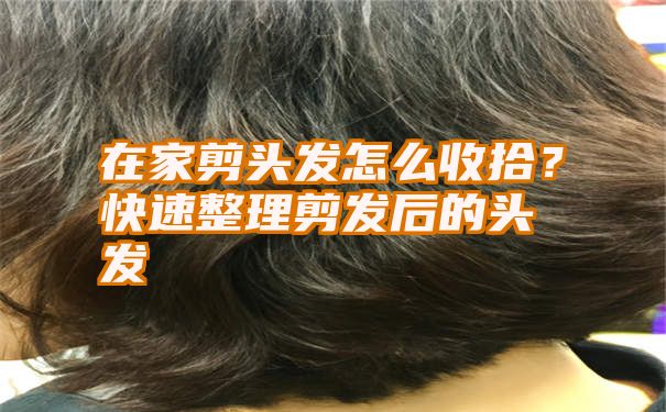 在家剪头发怎么收拾？快速整理剪发后的头发