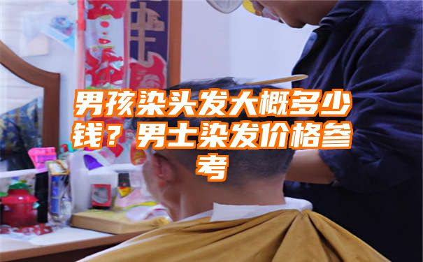 男孩染头发大概多少钱？男士染发价格参考