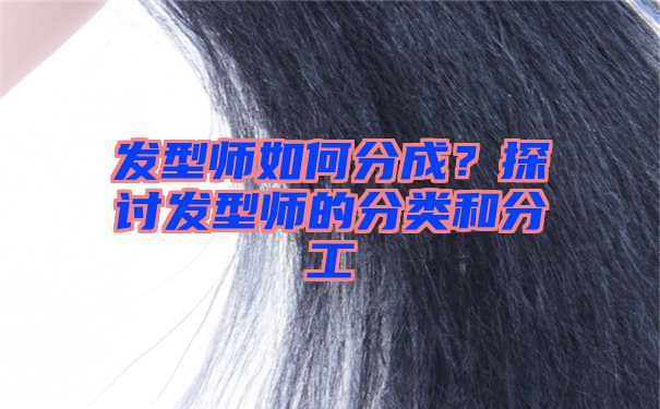 发型师如何分成？探讨发型师的分类和分工