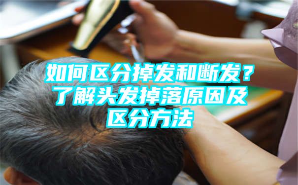 如何区分掉发和断发？了解头发掉落原因及区分方法