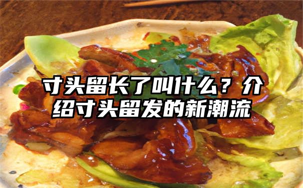 寸头留长了叫什么？介绍寸头留发的新潮流