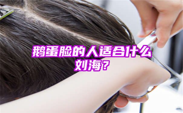 鹅蛋脸的人适合什么刘海？