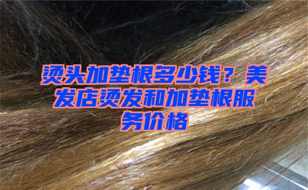 烫头加垫根多少钱？美发店烫发和加垫根服务价格