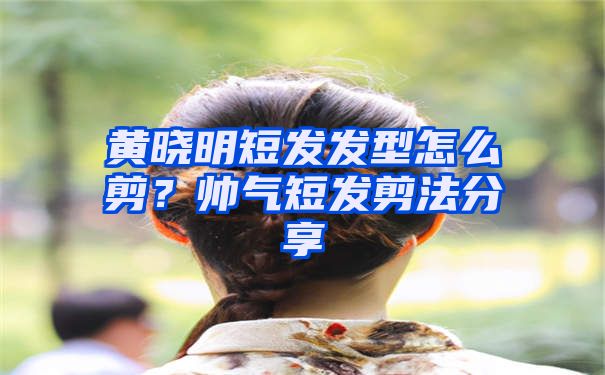 黄晓明短发发型怎么剪？帅气短发剪法分享