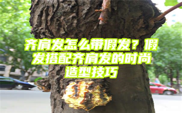 齐肩发怎么带假发？假发搭配齐肩发的时尚造型技巧