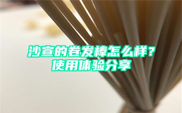 沙宣的卷发棒怎么样？使用体验分享