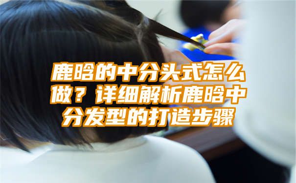 鹿晗的中分头式怎么做？详细解析鹿晗中分发型的打造步骤