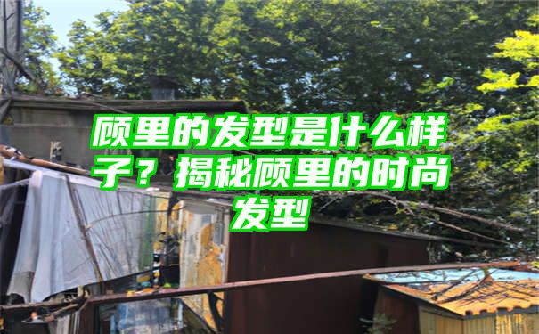 顾里的发型是什么样子？揭秘顾里的时尚发型