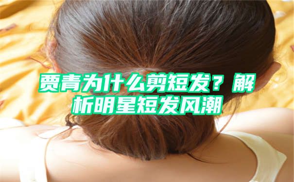 贾青为什么剪短发？解析明星短发风潮