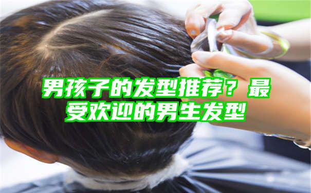 男孩子的发型推荐？最受欢迎的男生发型