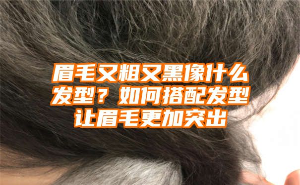 眉毛又粗又黑像什么发型？如何搭配发型让眉毛更加突出