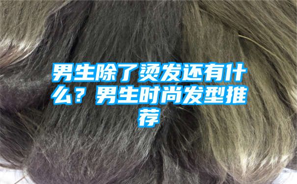 男生除了烫发还有什么？男生时尚发型推荐