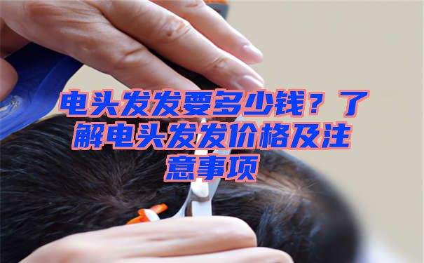 电头发发要多少钱？了解电头发发价格及注意事项