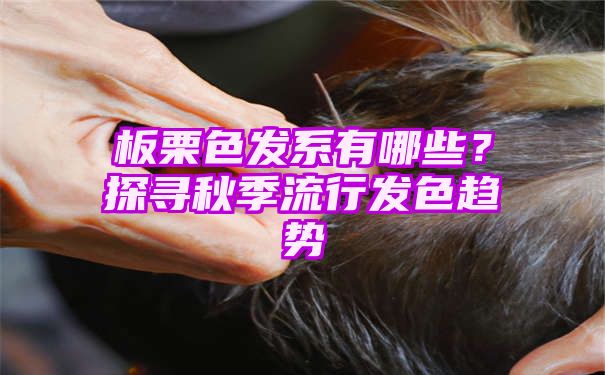 板栗色发系有哪些？探寻秋季流行发色趋势